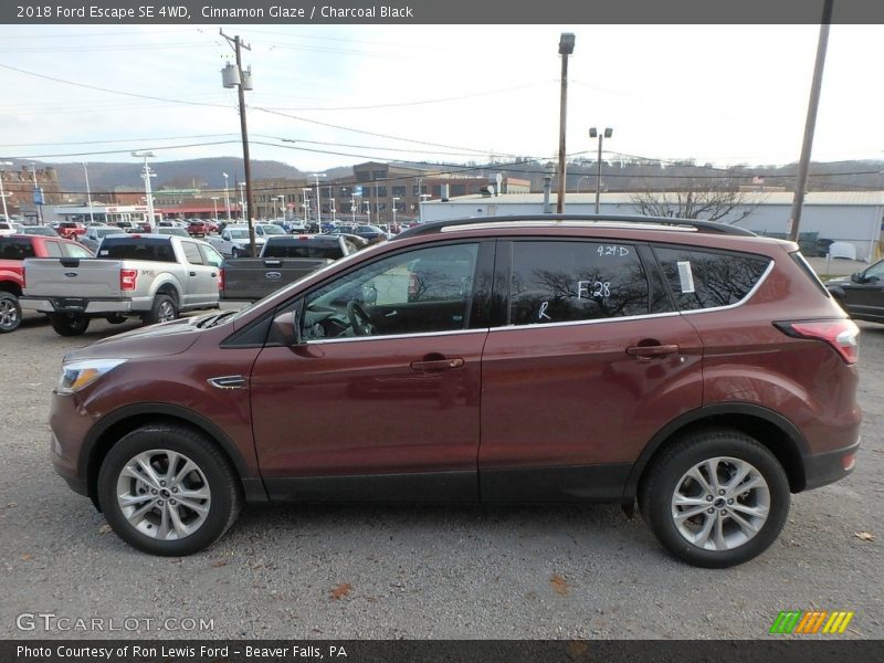 Cinnamon Glaze / Charcoal Black 2018 Ford Escape SE 4WD