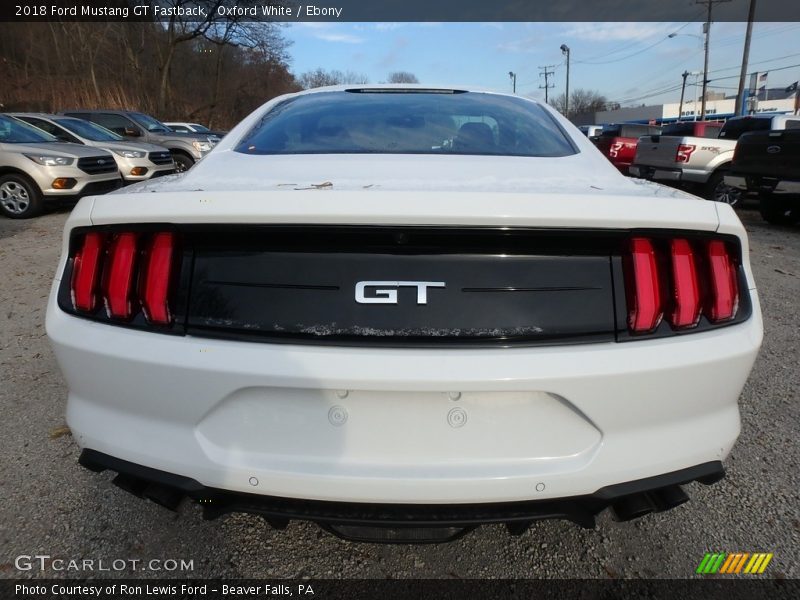 Oxford White / Ebony 2018 Ford Mustang GT Fastback