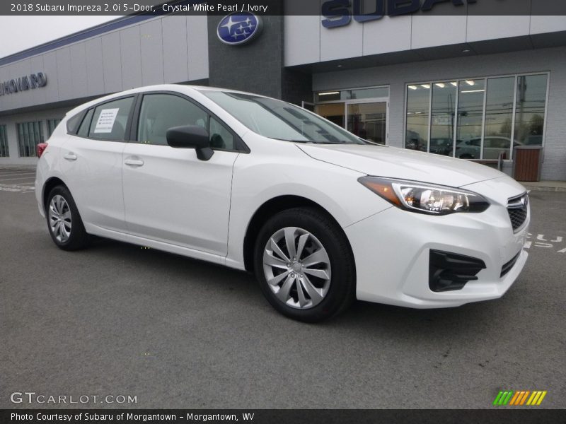 Crystal White Pearl / Ivory 2018 Subaru Impreza 2.0i 5-Door
