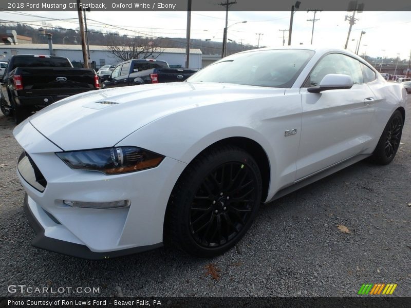 Front 3/4 View of 2018 Mustang GT Fastback