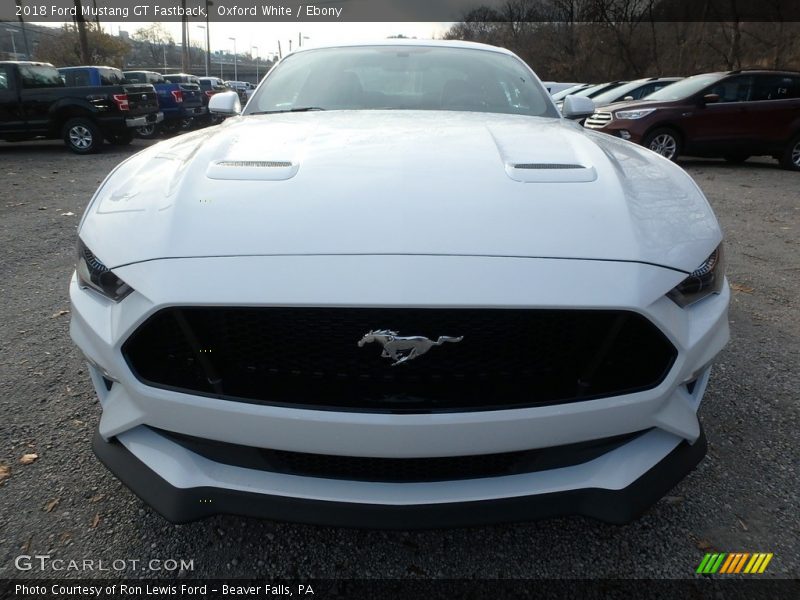 Oxford White / Ebony 2018 Ford Mustang GT Fastback
