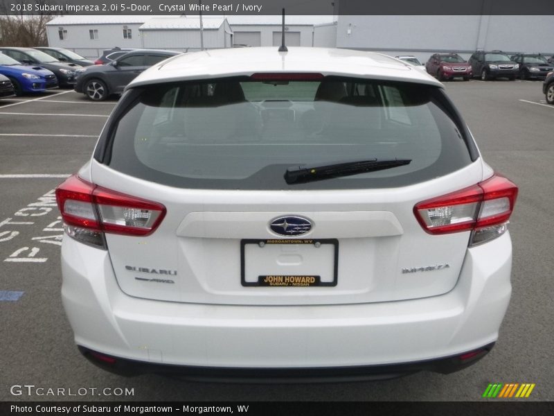Crystal White Pearl / Ivory 2018 Subaru Impreza 2.0i 5-Door