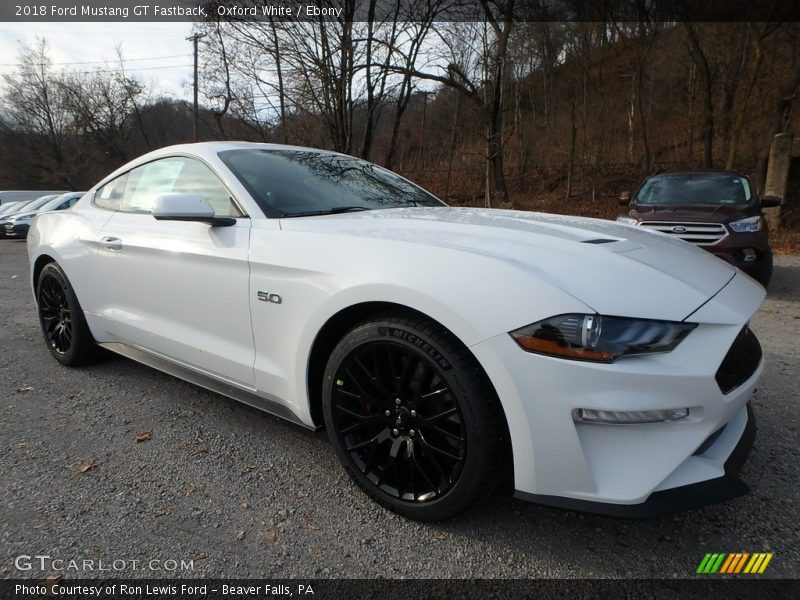 Front 3/4 View of 2018 Mustang GT Fastback