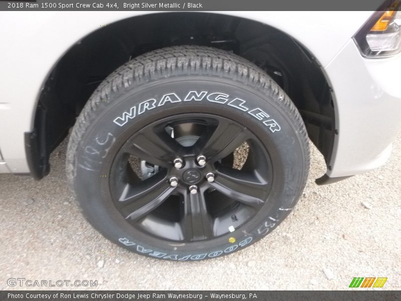 Bright Silver Metallic / Black 2018 Ram 1500 Sport Crew Cab 4x4