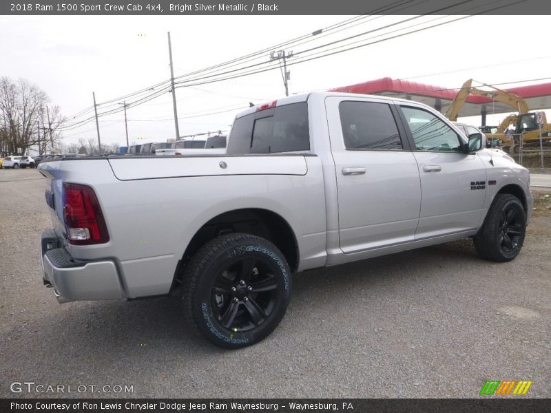 Bright Silver Metallic / Black 2018 Ram 1500 Sport Crew Cab 4x4