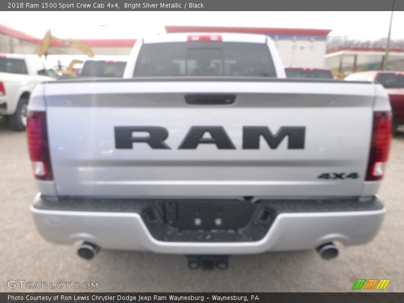 Bright Silver Metallic / Black 2018 Ram 1500 Sport Crew Cab 4x4