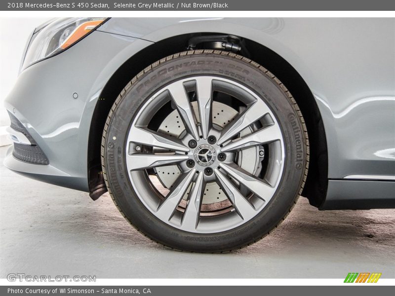 Selenite Grey Metallic / Nut Brown/Black 2018 Mercedes-Benz S 450 Sedan