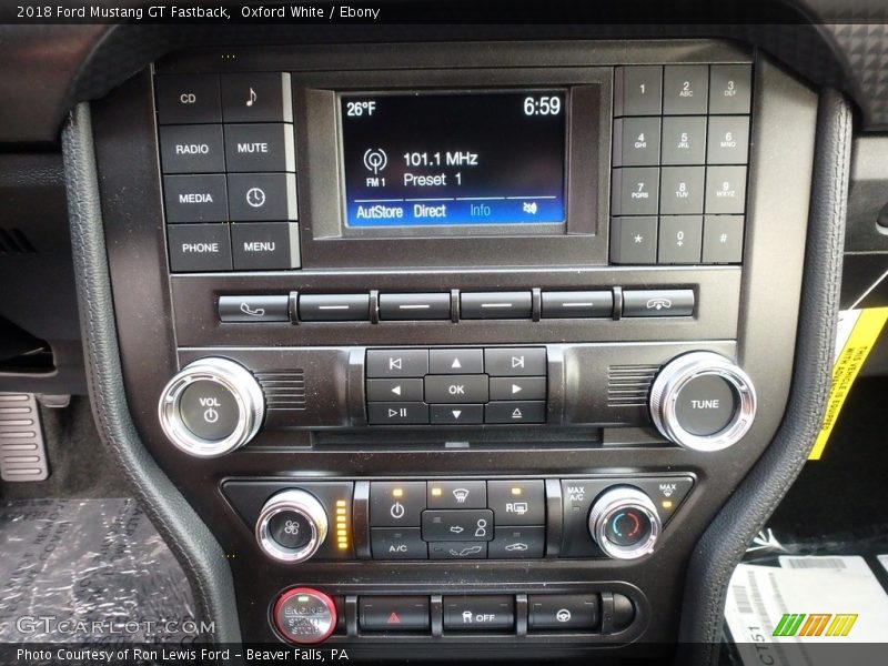 Controls of 2018 Mustang GT Fastback