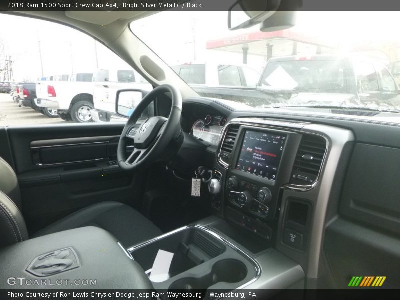 Bright Silver Metallic / Black 2018 Ram 1500 Sport Crew Cab 4x4