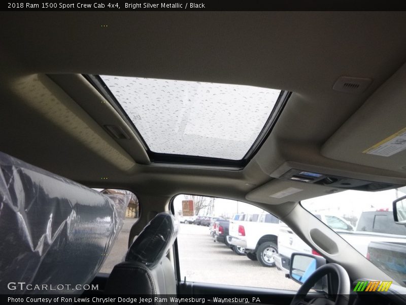 Bright Silver Metallic / Black 2018 Ram 1500 Sport Crew Cab 4x4