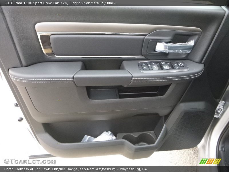 Bright Silver Metallic / Black 2018 Ram 1500 Sport Crew Cab 4x4