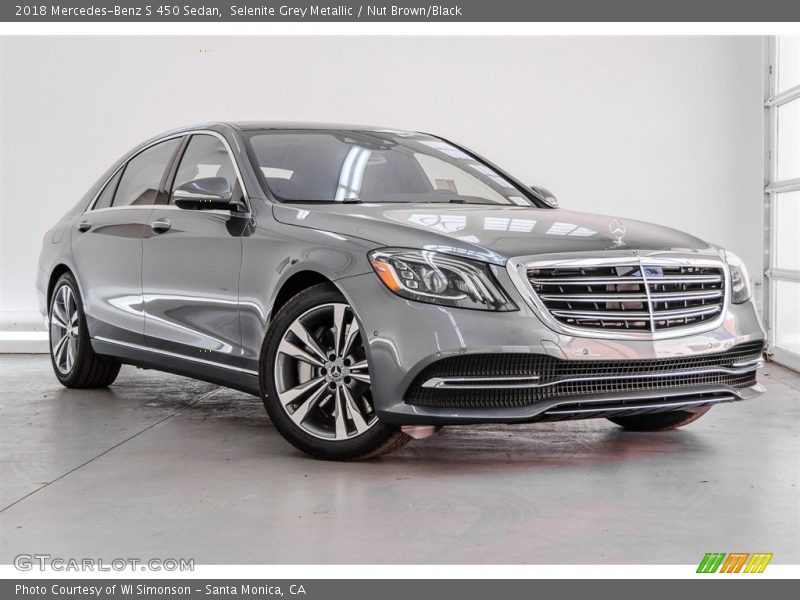 Selenite Grey Metallic / Nut Brown/Black 2018 Mercedes-Benz S 450 Sedan