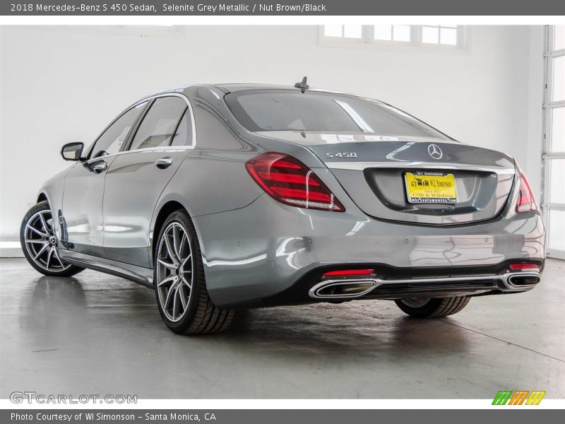 Selenite Grey Metallic / Nut Brown/Black 2018 Mercedes-Benz S 450 Sedan