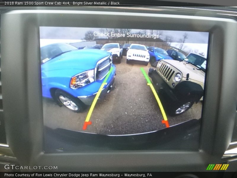 Bright Silver Metallic / Black 2018 Ram 1500 Sport Crew Cab 4x4