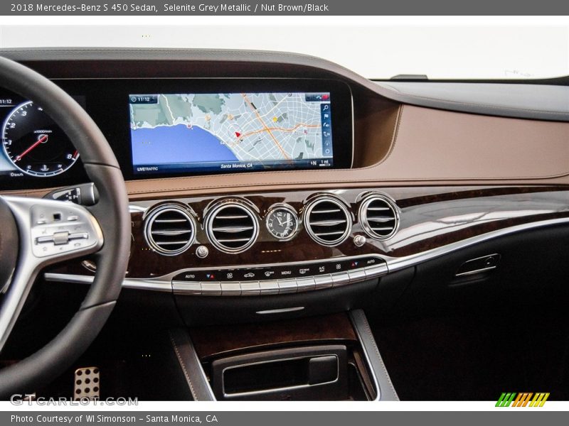 Selenite Grey Metallic / Nut Brown/Black 2018 Mercedes-Benz S 450 Sedan