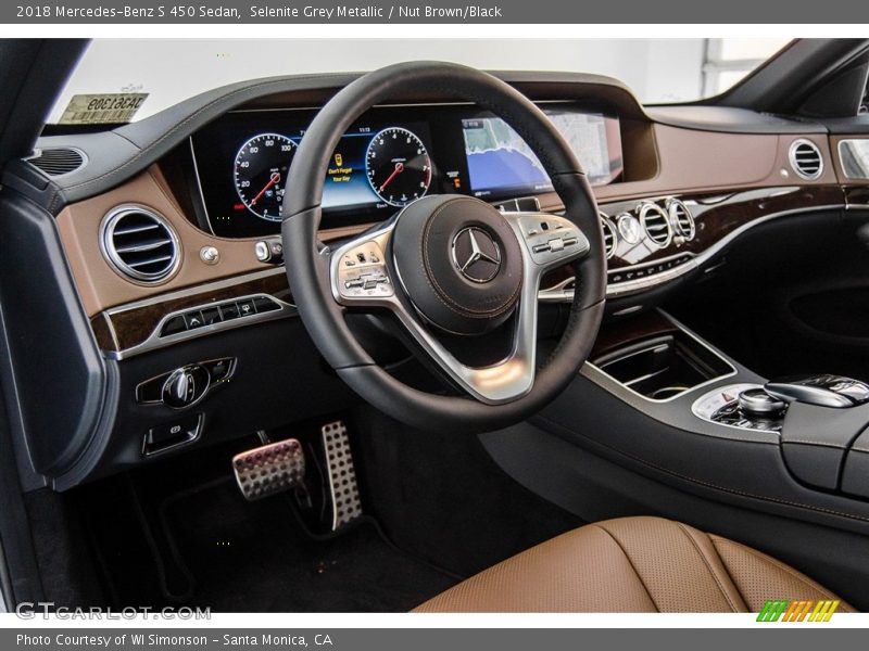 Selenite Grey Metallic / Nut Brown/Black 2018 Mercedes-Benz S 450 Sedan