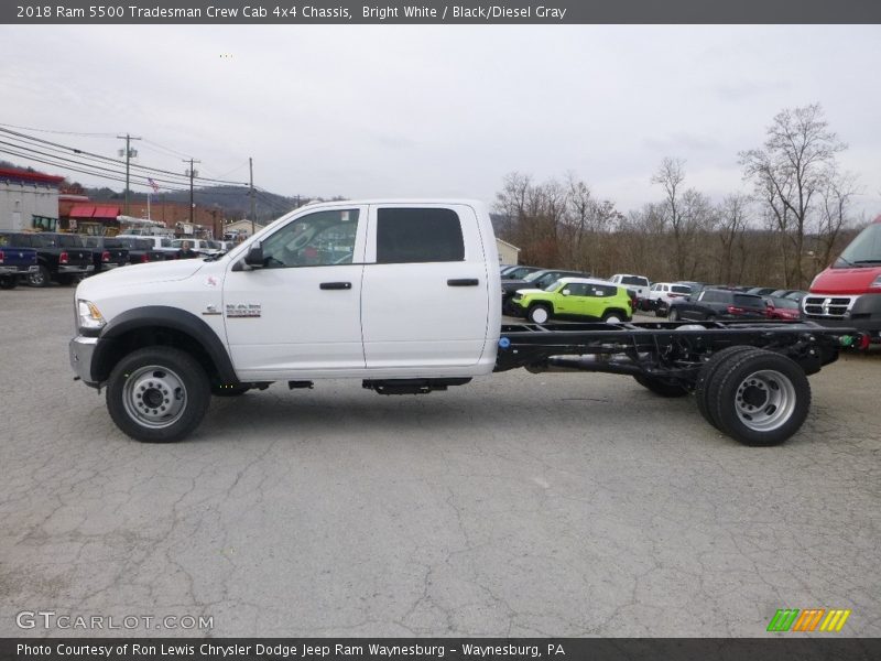 Bright White / Black/Diesel Gray 2018 Ram 5500 Tradesman Crew Cab 4x4 Chassis