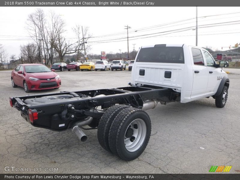 Bright White / Black/Diesel Gray 2018 Ram 5500 Tradesman Crew Cab 4x4 Chassis
