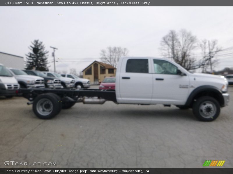 Bright White / Black/Diesel Gray 2018 Ram 5500 Tradesman Crew Cab 4x4 Chassis