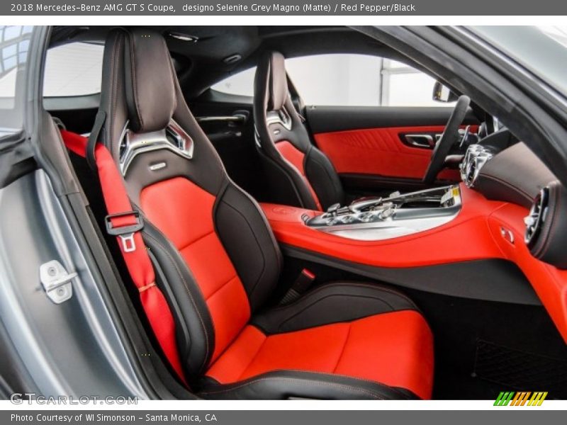  2018 AMG GT S Coupe Red Pepper/Black Interior