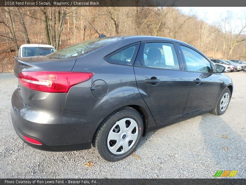 Magnetic / Charcoal Black 2018 Ford Focus S Sedan