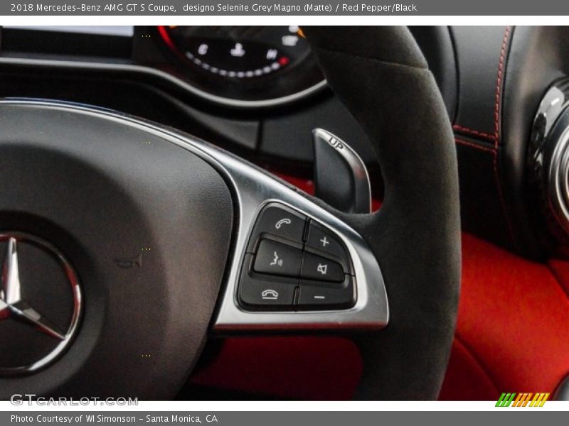 Controls of 2018 AMG GT S Coupe