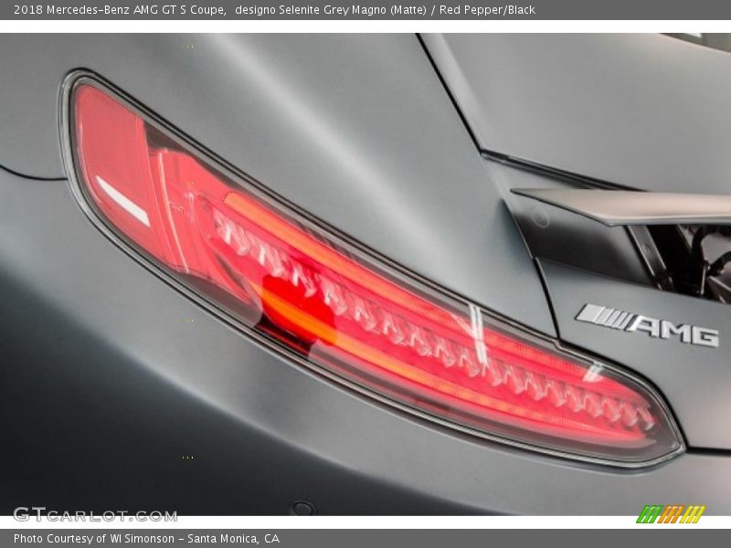 designo Selenite Grey Magno (Matte) / Red Pepper/Black 2018 Mercedes-Benz AMG GT S Coupe