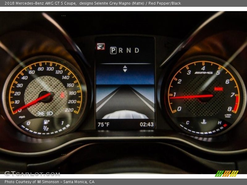  2018 AMG GT S Coupe S Coupe Gauges