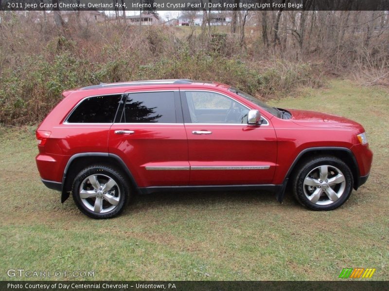 Inferno Red Crystal Pearl / Dark Frost Beige/Light Frost Beige 2011 Jeep Grand Cherokee Overland 4x4