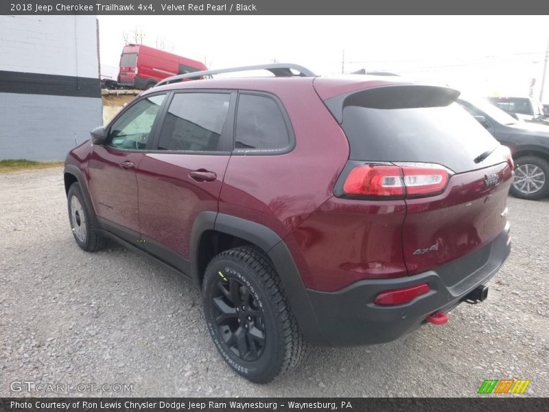 Velvet Red Pearl / Black 2018 Jeep Cherokee Trailhawk 4x4