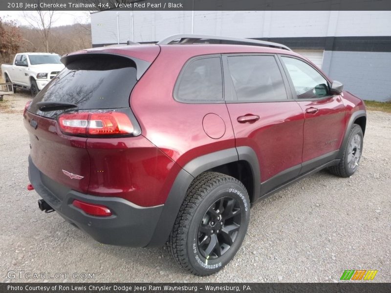 Velvet Red Pearl / Black 2018 Jeep Cherokee Trailhawk 4x4