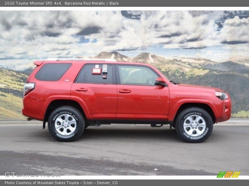 Barcelona Red Metallic / Black 2016 Toyota 4Runner SR5 4x4