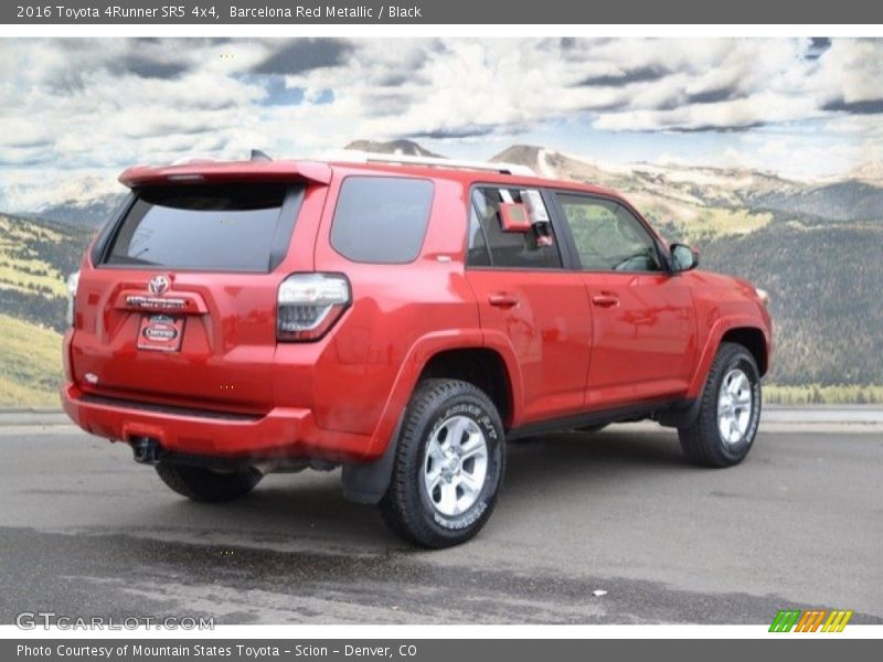 Barcelona Red Metallic / Black 2016 Toyota 4Runner SR5 4x4