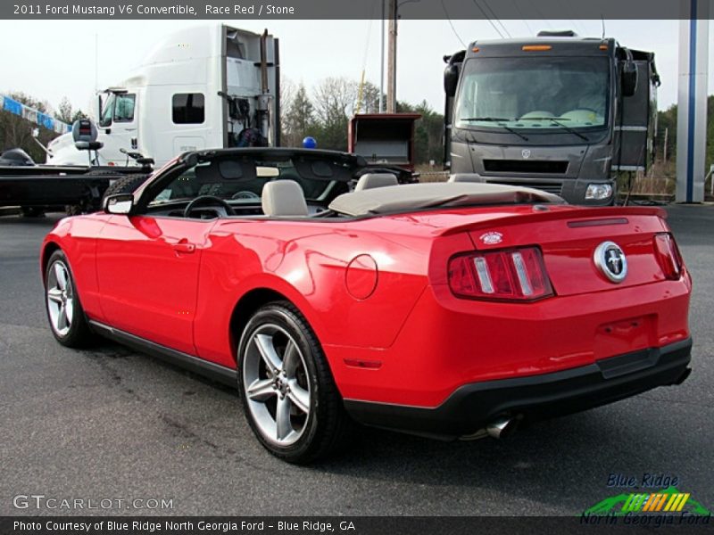 Race Red / Stone 2011 Ford Mustang V6 Convertible