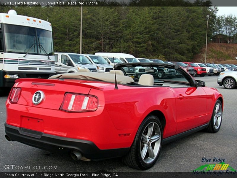 Race Red / Stone 2011 Ford Mustang V6 Convertible
