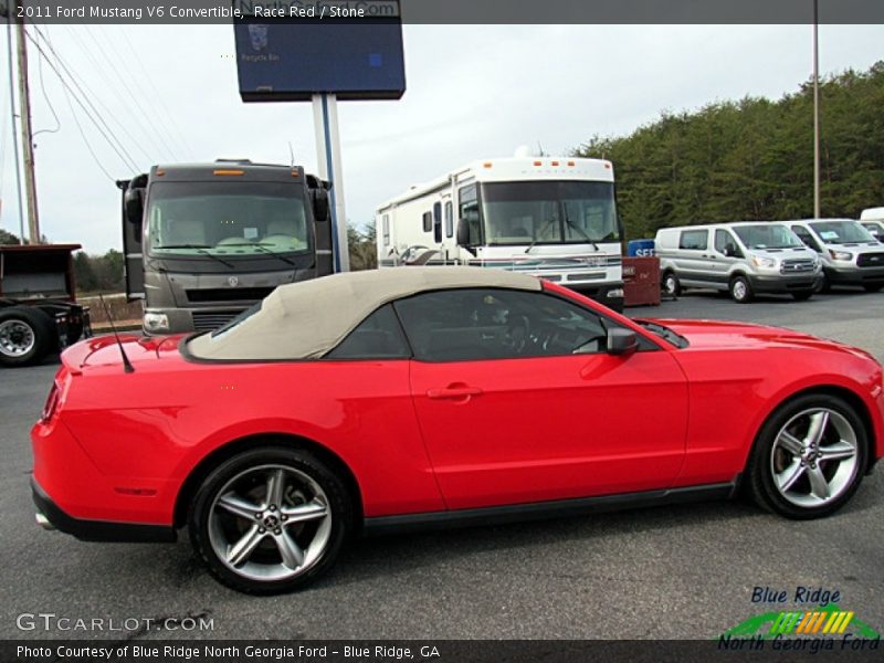 Race Red / Stone 2011 Ford Mustang V6 Convertible