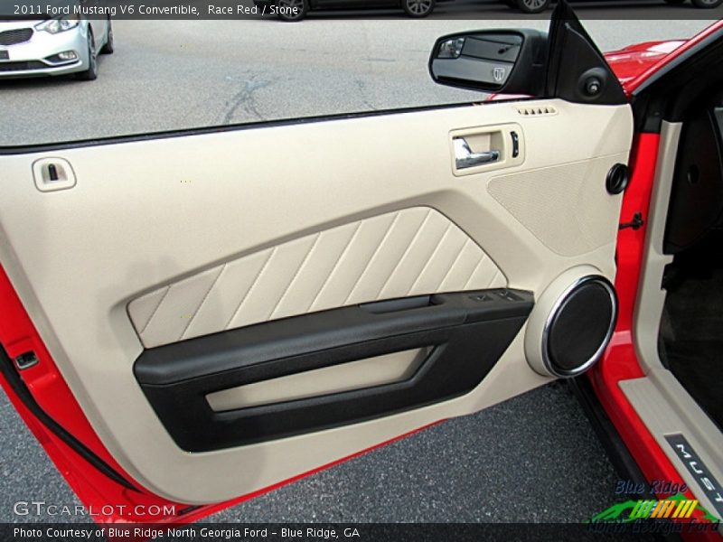 Race Red / Stone 2011 Ford Mustang V6 Convertible