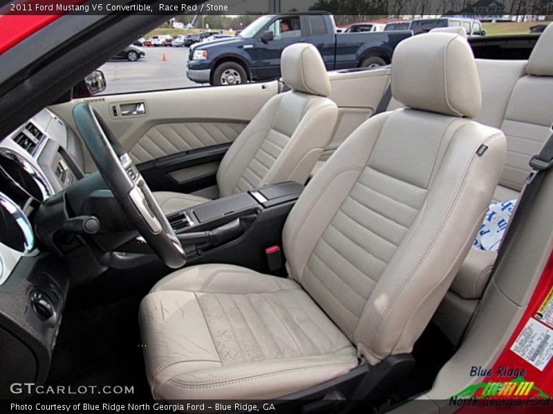 Race Red / Stone 2011 Ford Mustang V6 Convertible