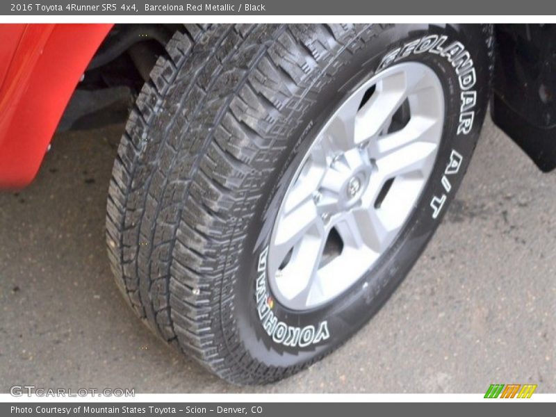 Barcelona Red Metallic / Black 2016 Toyota 4Runner SR5 4x4