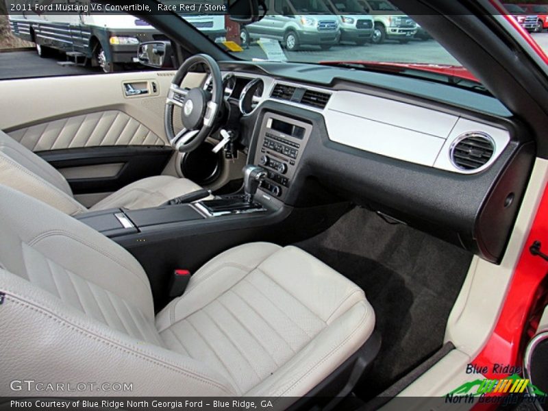 Race Red / Stone 2011 Ford Mustang V6 Convertible