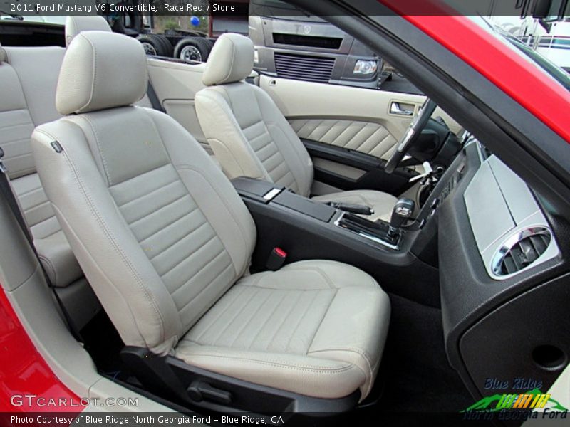 Race Red / Stone 2011 Ford Mustang V6 Convertible
