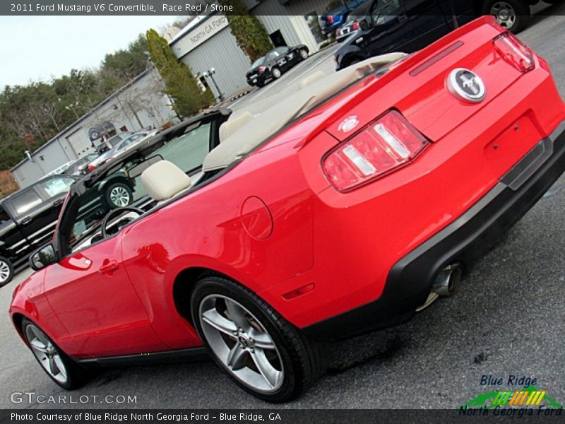 Race Red / Stone 2011 Ford Mustang V6 Convertible