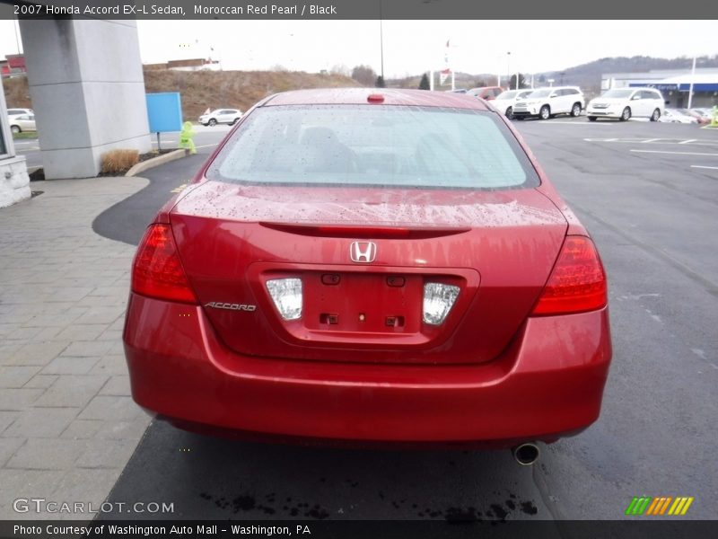 Moroccan Red Pearl / Black 2007 Honda Accord EX-L Sedan