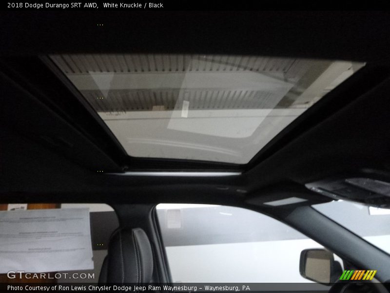 Sunroof of 2018 Durango SRT AWD