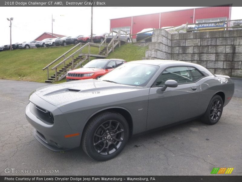 Destroyer Gray / Black 2018 Dodge Challenger GT AWD