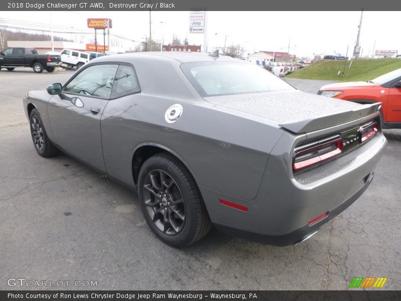 Destroyer Gray / Black 2018 Dodge Challenger GT AWD