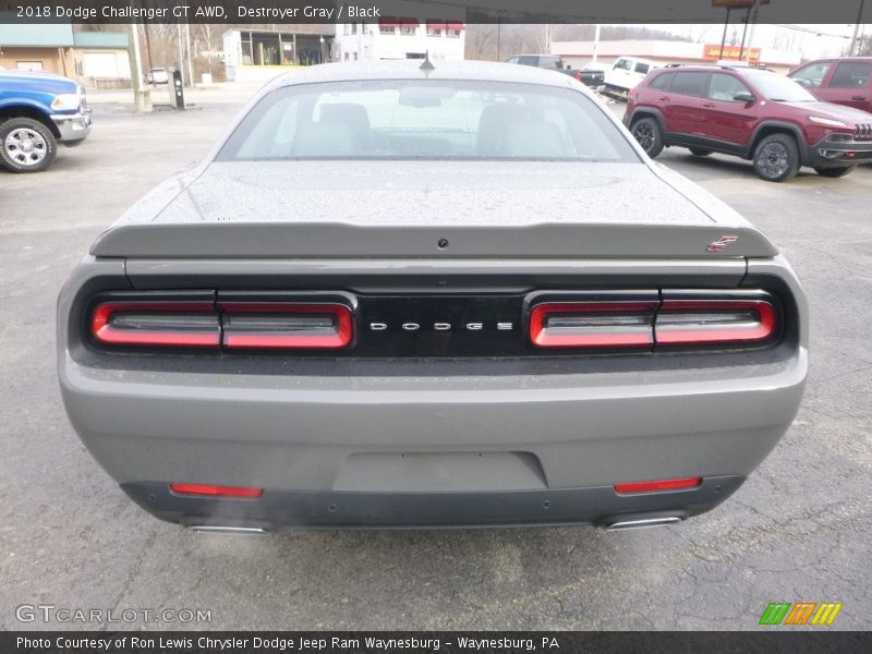 Destroyer Gray / Black 2018 Dodge Challenger GT AWD