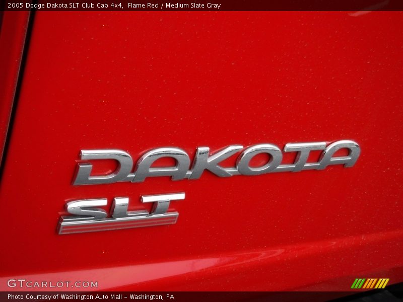 Flame Red / Medium Slate Gray 2005 Dodge Dakota SLT Club Cab 4x4