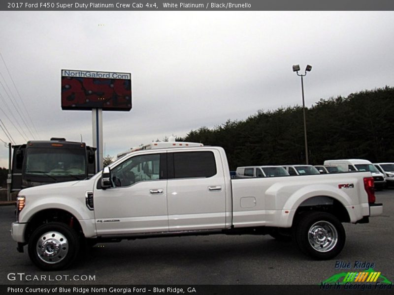 White Platinum / Black/Brunello 2017 Ford F450 Super Duty Platinum Crew Cab 4x4