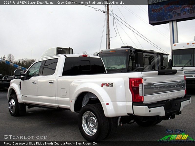 White Platinum / Black/Brunello 2017 Ford F450 Super Duty Platinum Crew Cab 4x4